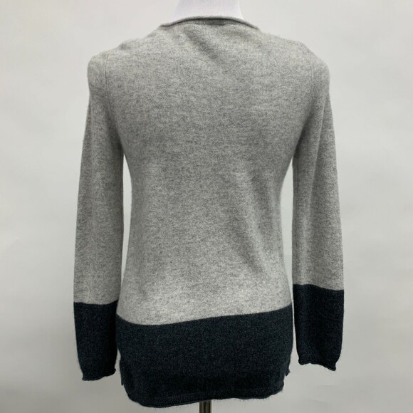 Premium Collection by Esmara Women's Sweater Small 4 6 Gray 100% Cashmere V-Neck - Picture 4 of 8